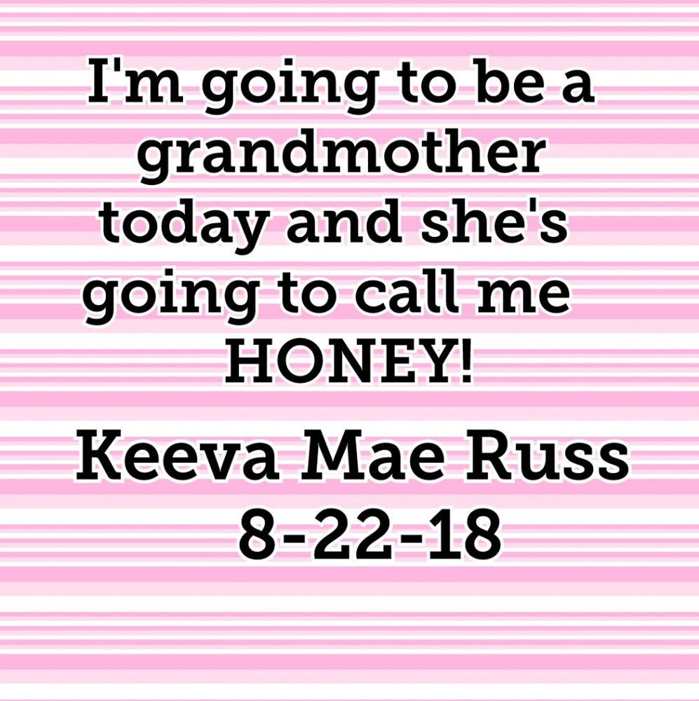 First time grandmother here!